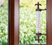 Thermometer drehbar schwenkbar "Lilie" Gusseisen Fleur de lis NEU Nordrhein-Westfalen - Kerpen Vorschau