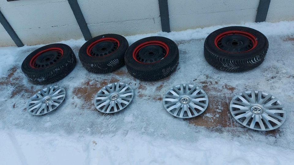 Satz Winterräder Golf 6 195/65 R15 in Meiningen