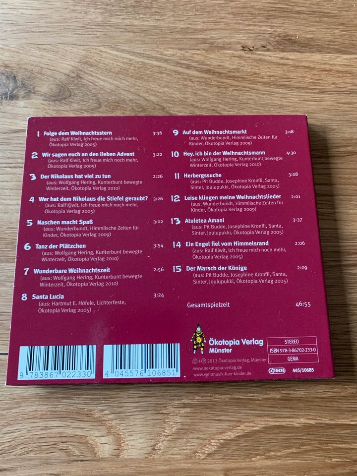 Ökotopia Kinder Musik-CDs Set 5 Stück in Norderstedt