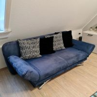 Sofa Schlafcouch Gästebett blau ausziehbar Bettkasten Niedersachsen - Osterode am Harz Vorschau