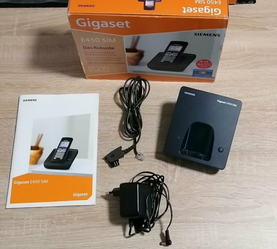 Zubehör Gigaset E450 SIM Schnurlostelefon Analog NEU Basisstation in Ulrichstein