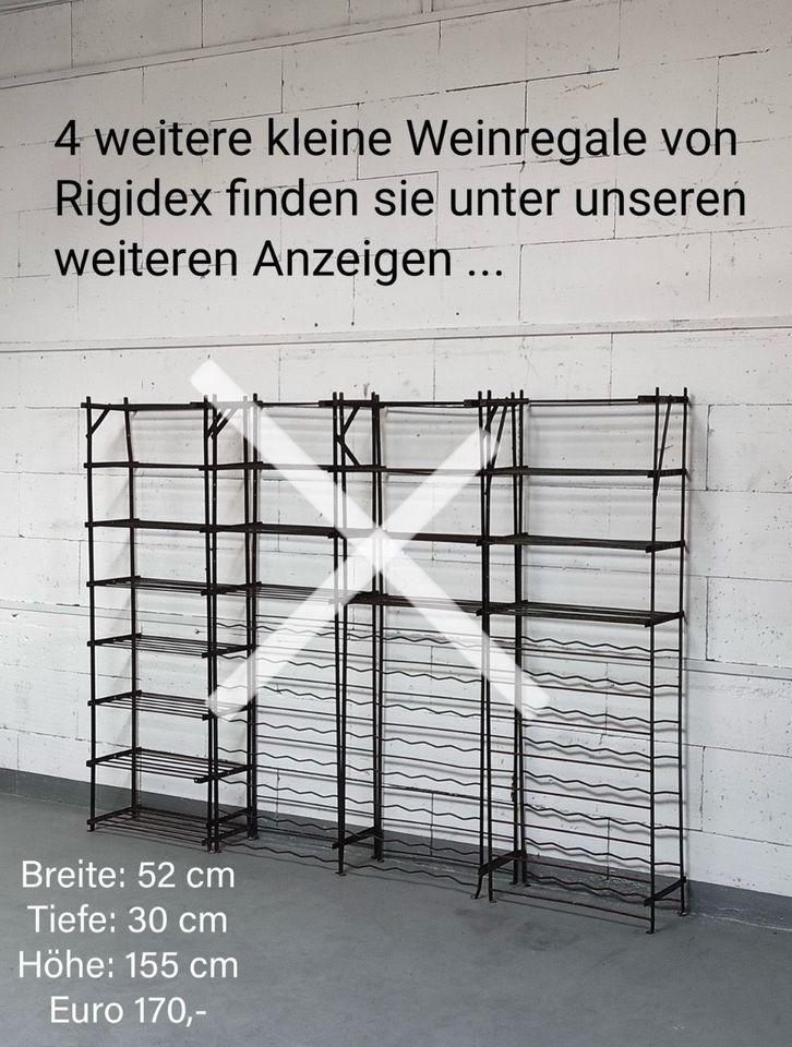 Antik Weinregal Rigidex Käfig Frankreich Eisen Industrial Design in Mönchengladbach