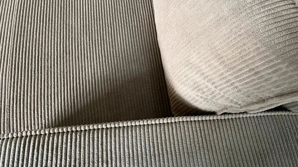⭐ Sofa Couch U-Form grau Cord Wohnlandschaft⭐ Möbel Outlet Hütte in Georgsmarienhütte