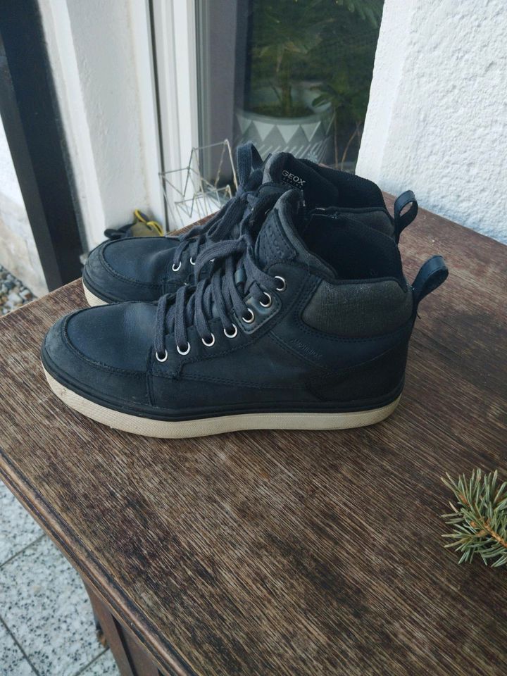 Geox 36 Lederschuhe Sneakers blau neuwertig ❤️ in Weißenfels