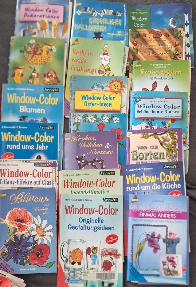 92 Stück  Window Color Hefte, malen, Fensterbilder, Hobby alle Ja in Bad Rappenau