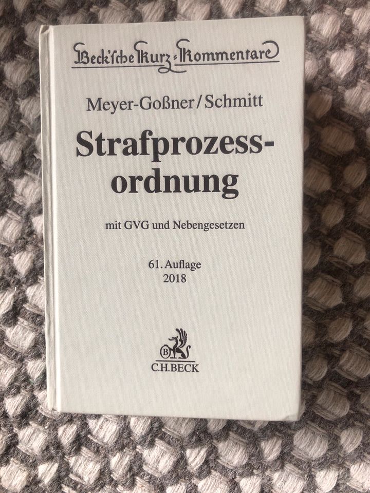StPO Kommentar Meyer Gossner Schmitt in Köln