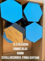 Selbstklebende Schallabsorber 13x Hexagon Himmelblau 80mm Aixfoam Rheinland-Pfalz - Windesheim Vorschau