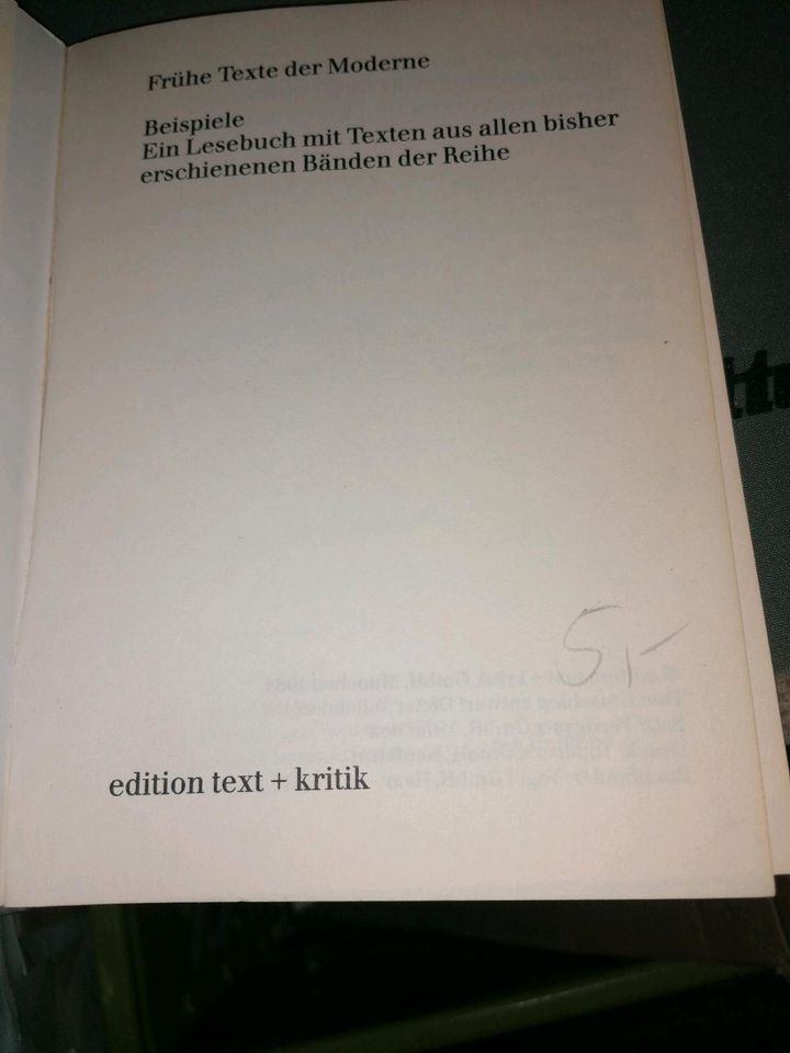 Frühe Texte der Moderne Edition Text und Kritik Beispiele Breton in Berlin