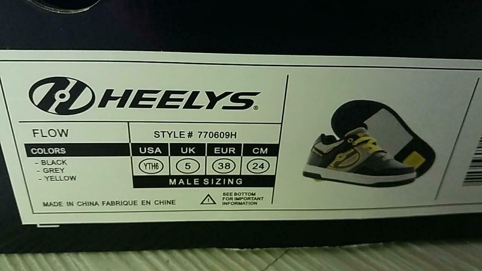 HEELYS Gr.38 -Sneaker, Turnschuh mit Rollen- in Buxtehude