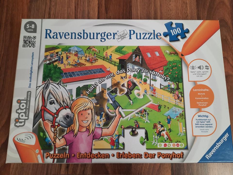 tiptoi Puzzle „Der Ponyhof“ von Ravensburger, 100 Teile, wie Neu! in Germersheim