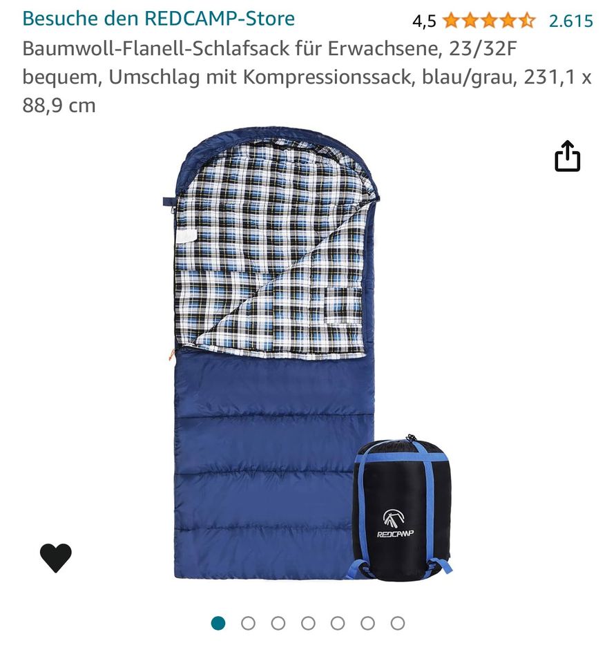 Redcamp Baumwoll-Flanell-Schlafsack für Erwachsene in Berlin