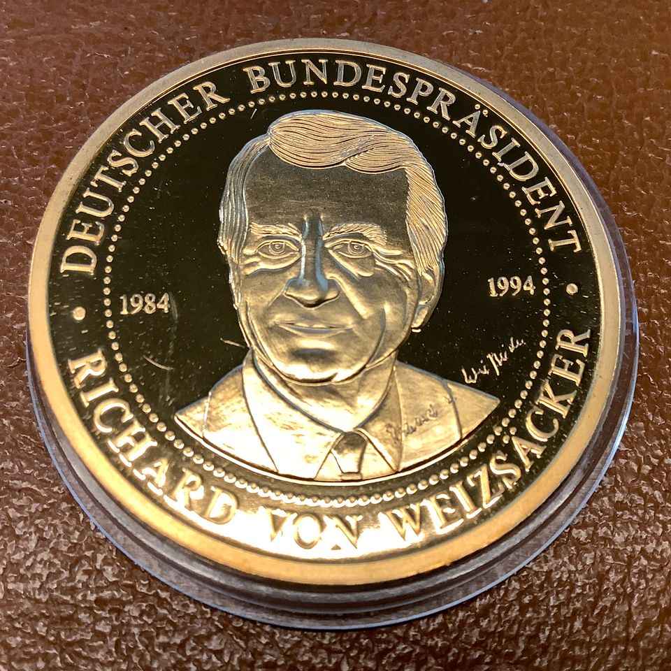 Medaille Richard von Weizsäcker - Deutscher Bundespräsident in Berlin