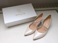 Unisa Brautschuhe Gr. 40 mit Swarovski Steinen Hessen - Eiterfeld Vorschau