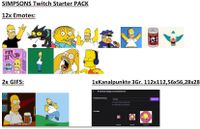 Simpsons Twitch Starter PACK | Anime Emote Gifs Kanalpunkte Bayern - Neutraubling Vorschau