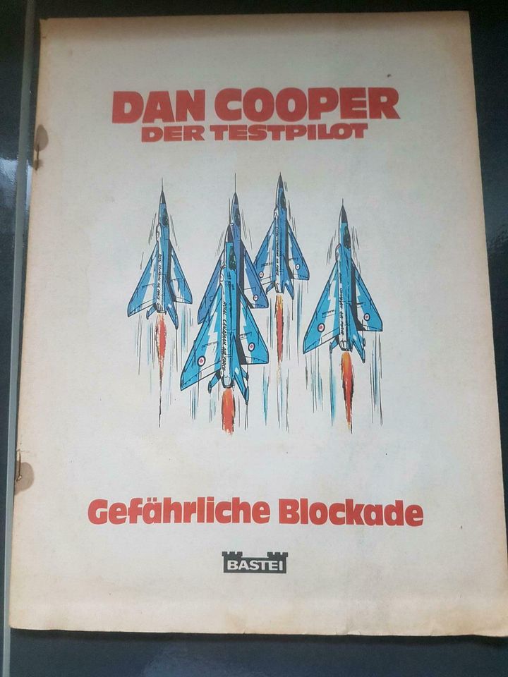 Alter Comic, Dan Cooper, der Testspilot in Lüdinghausen