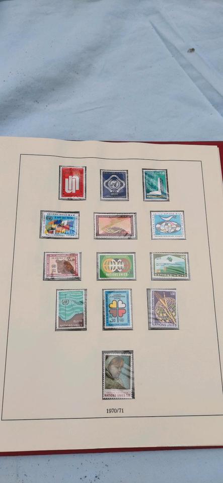 Briefmarken Sammlung Gemälde Europas und UNO Vereinte Nationen in Neunkirchen