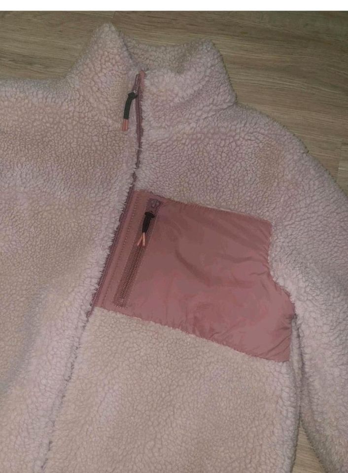 H&M 170 altrosa rosa Jacke Teddyfleece Kuscheljacke in Berlin