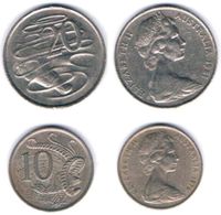 2x Australien 20 Cents 1981 und 10 Cents 1976 Leierschwanz Pankow - Weissensee Vorschau