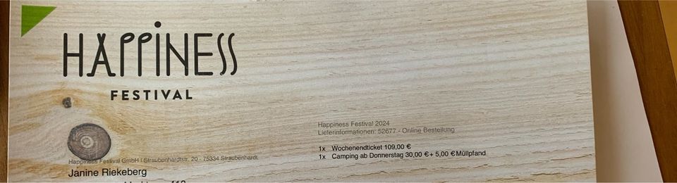 Happiness Festival 2024 (WE und Campen) in Köln