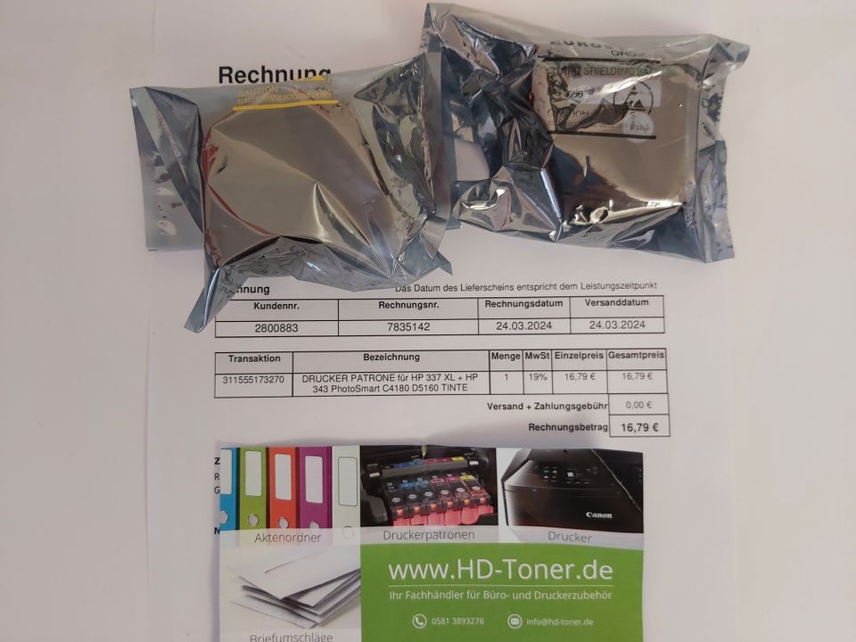 HP OfficeJet H470 Reisedrucker Mobildrucker Drucker + 2 Patronen in München