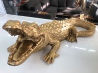 Krokodil Alligartor Figur Deko Gold Wetterfest 88 cm Bremen - Neustadt Vorschau