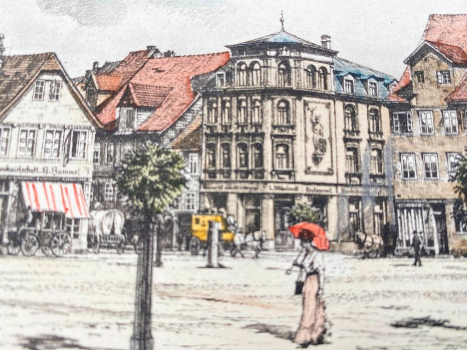 HEINZ WEHLISCH DEUTSCHER KÜNSTLER RADIERUNG COLORIERT PEINE 1900 in Berlin