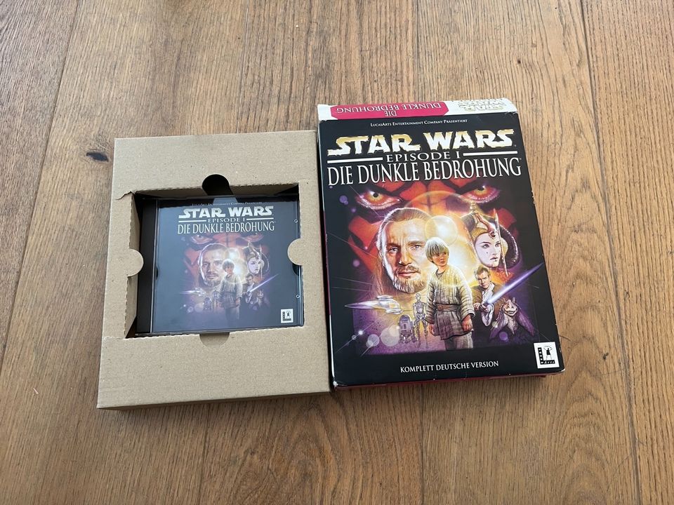 Star Wars Die dunkle Bedrohung PC Spiel 1999 LucasArts Big Box in München