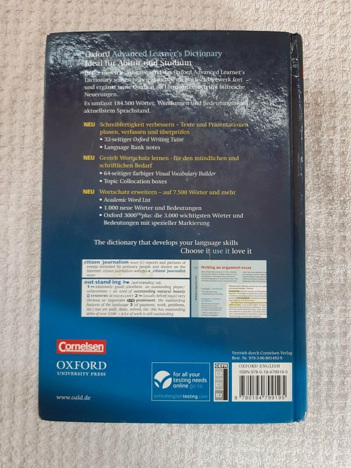 Oxford Advanced Learner's Dictionary  B2-C2 mit Exam Trainer in Gundheim