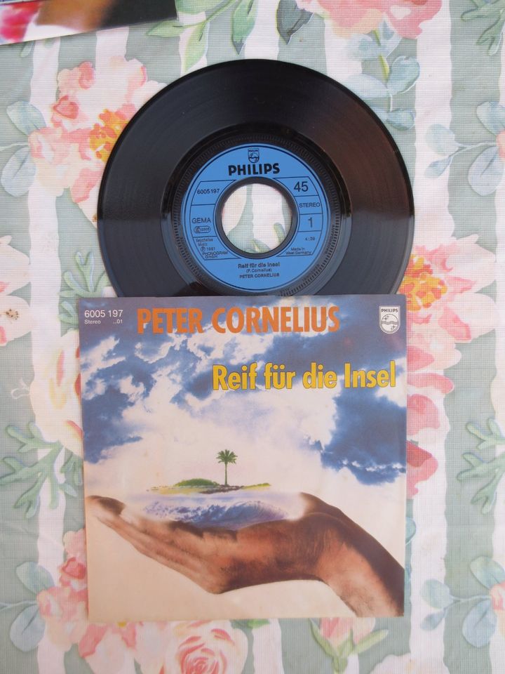 Vinyl-Single:  Peter Cornelius – Reif für die Insel in Troisdorf