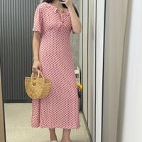 Kleid Baumwolle Pink Lolita Schleife süß Punkt elegant schön rosé Buchholz-Kleefeld - Hannover Groß Buchholz Vorschau