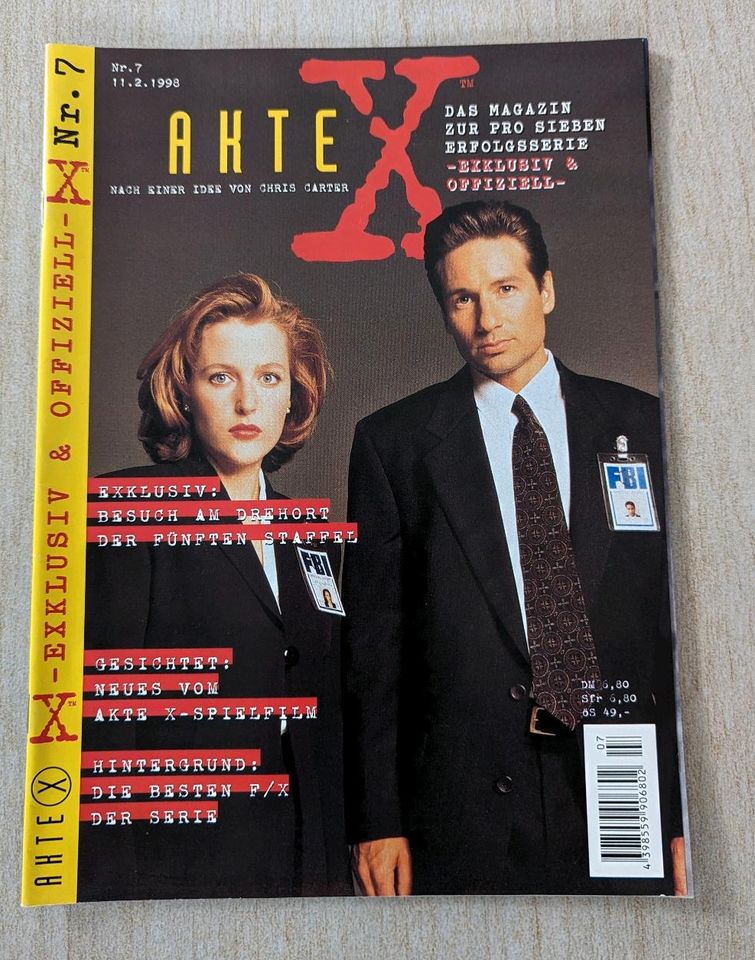 Akte X - das Magazin, Heft 1 bis 8, sehr guter Zustand in Wallmenroth