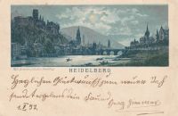 Alte Postkarte aus Heidelberg von 1897 Rheinland-Pfalz - Edenkoben Vorschau