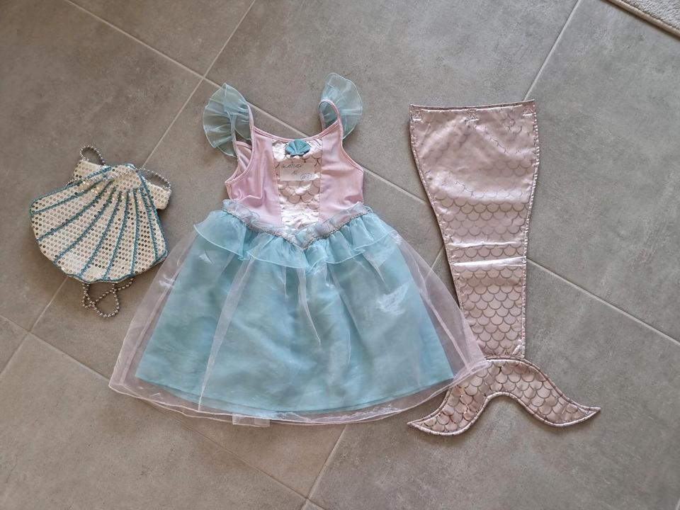 Meerjungfrauenkleid/Kostüm mit Flosse und Tasche, Gr122/128, H&M in Jena