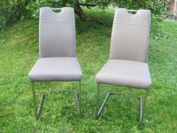 Stühle Schwing Kunstleder grau braun 2 Stück Nordrhein-Westfalen - Netphen Vorschau