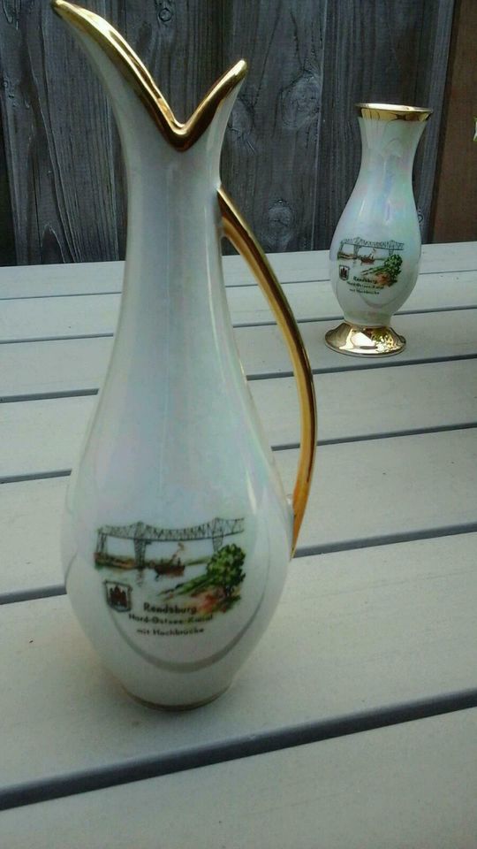 Schöne Vasen, Andenken aus Rendsburg, Nord-Ostsee-Kanal in Büdelsdorf