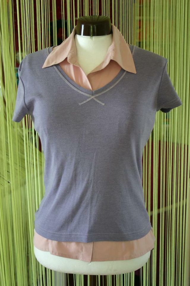 Business-Kombi * Bluse und 2 passende Pullunder * rosa / lila* in Lindlar