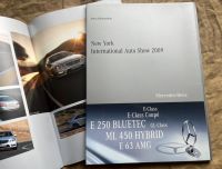 2009 Mercedes New York Pressemappe E 63 AMG E-Klasse W212 Niedersachsen - Nordhorn Vorschau