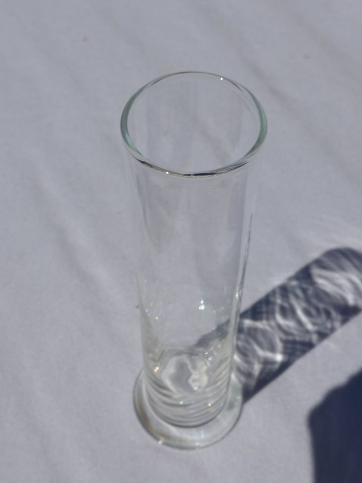 Glas Vase für einzelne Rose, single Rose H 25 Ø 7 cm in Sindelfingen
