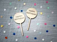 CAKETOPPER Happy Birthday/ Geburtstag/ Tortenstecker/ Kuchen Nordrhein-Westfalen - Menden Vorschau