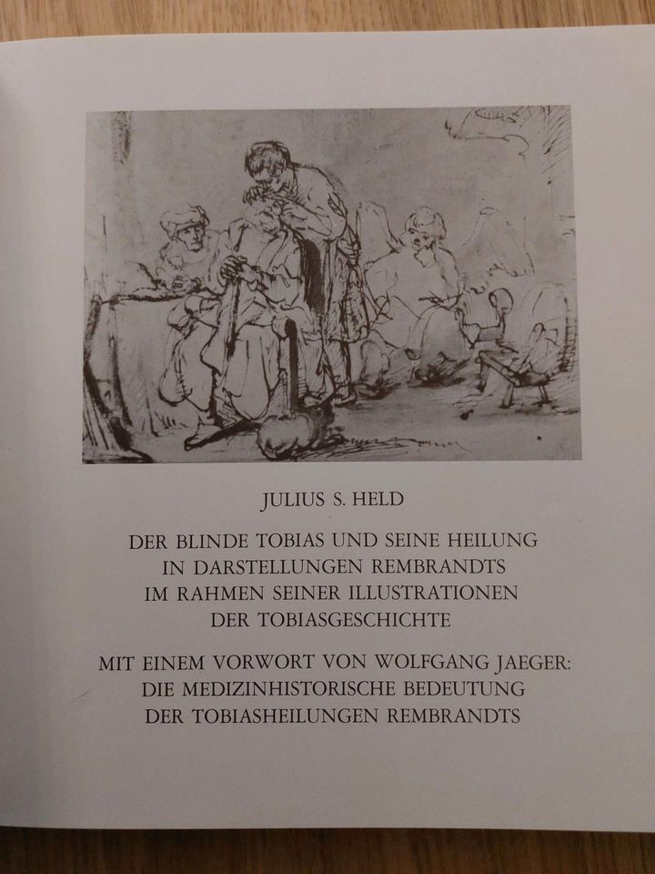 Kunst Buch Der Blinde Tobias Rembrand  Julius S Held in Oberkirch