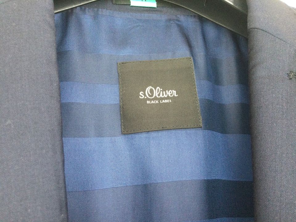 Anzug von S.Oliver Black Label (Sakko&Hose) dunkel blau Gr.XL=54 in Allensbach