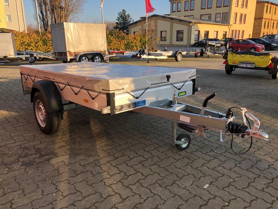 UNSINN Tieflader Alu PKW Anhänger 1300 kg 2,5 x 1,25 m AKTION in Lutherstadt Wittenberg