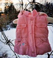 Baby Wattierte Weste Winter rosa mit abknöpfbarer Kapuze 68 Bayern - Kemnath Vorschau