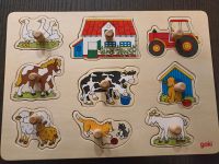 Steckpuzzle goki Holzpuzzle Bauernhof Schleswig-Holstein - Wakendorf II Vorschau