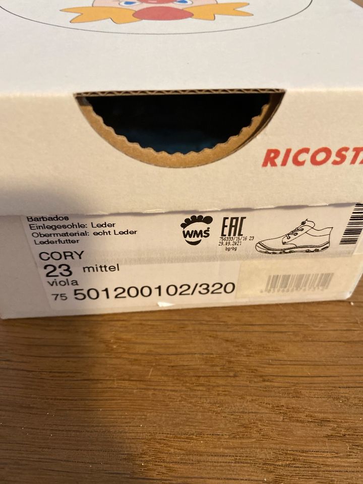 Ricosta Pepino Halbschuhe CORY in 23 in lila/flieder in Renningen