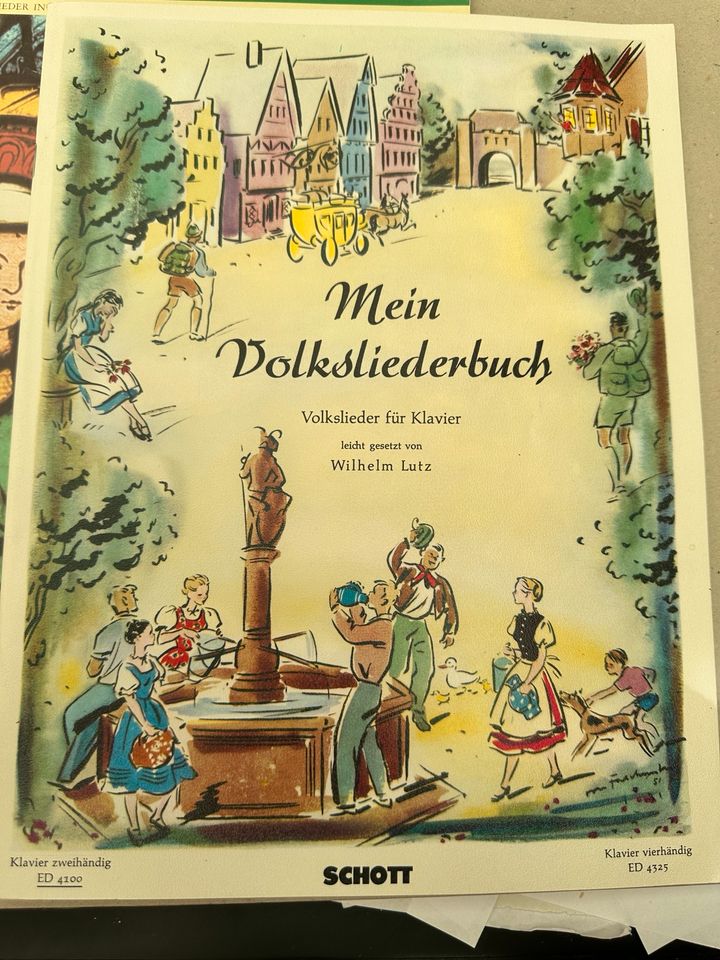 Mein Volksliederbuch Notenbuch für Klavier in Voerde (Niederrhein)