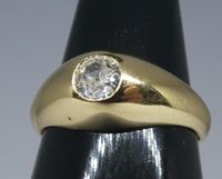 585 Gelbgold Solitär Ring mit 0,41ct Altschliff Diamant Bremen - Neustadt Vorschau