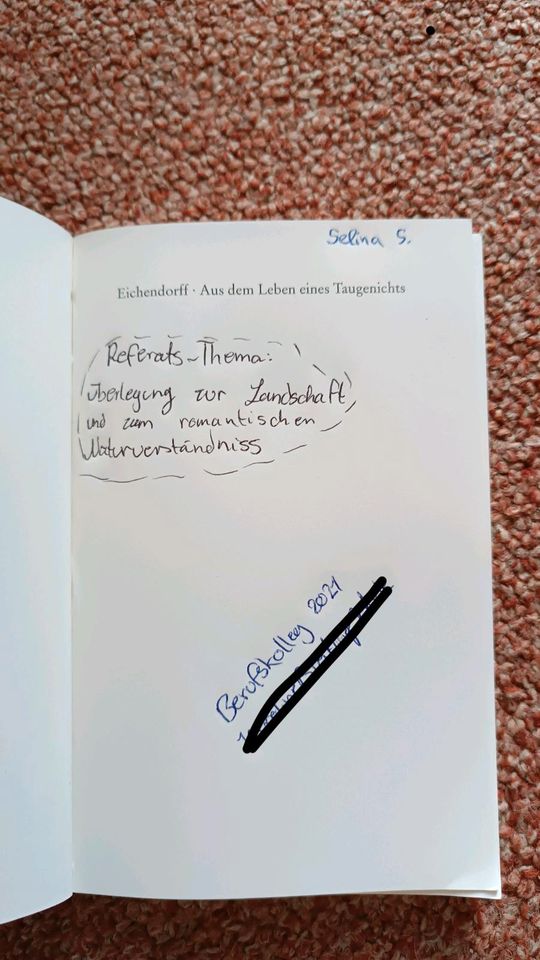 Studienausgabe Aus dem Leben eines Taugenichts in Künzelsau