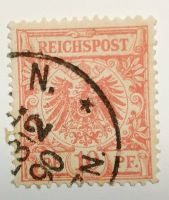 Reichspost, 10 Pfennig, orangefarben,, 1890, seltene Briefmarke Nordrhein-Westfalen - Lippstadt Vorschau
