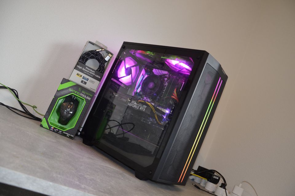 ⭕️ GAMING PC ⭕️  RTX3060 12GB | RYZEN 5 | SSD | LED | GAMER ⭕️ in Eggenfelden